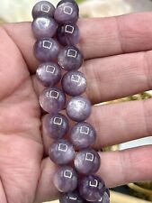 Natural HQ Gem Lepidolite Purple mica 10mm stretchy bracelets   & Gift picture
