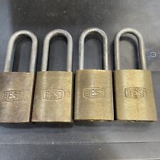 Lot Of 4 BEST Padlock With Core No Key picture
