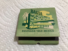 Vintage Matchbook Bahia Seaside Resort Hotel Ensenada Mexico Full Unstruck picture