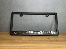 RARE AUTHENTIC Anti Social Social Club ASSC License Plate Frame Raised Gold picture