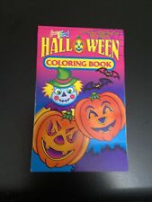 Vintage Lisa Frank Halloween Coloring Book Small 5” Party Favor 4 Pages picture