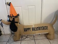 Gemmy Hallowiener Dog  Airblown Inflatable 4.5 FT Tested /Works With Box picture