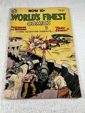 World's Finest Comics #72 Batman/Superman Team Up Rare Golden Age 1954 read des picture