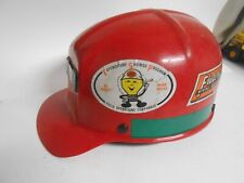 Coal Miner's Red MSA Comfo-Cap w Liner & Stickers Hard Hat picture
