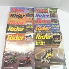 VINTAGE 2000 LOT OF 10 ISSUES RIDER MOTORCYCLE MAGAZINE STREET BIKES HARLEYS picture