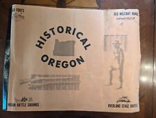 Historical Maps of Oregon R.N. Preston 1969 LARGE OVERSIZED Rare Maps 231/2x17