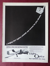 4/1985 PUB EDGLEY AIRCRAFT SALISBURY OPTICA AIRCRAFT ORIGINAL FRENCH AD picture