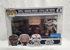 Funko Pop Star Wars 3 Pack: Tarful/Unhooded Emperor/Utapau Clone Trooper picture