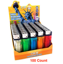 100 Count 2 Pack Premium Disposable Gil Lighters 2 x 50 Pack Mixed Colors picture