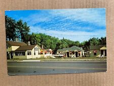 Postcard Portage WI Wisconsin Shady Lawn Motel Cabins Vintage Roadside PC picture
