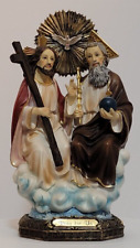 Holy Trinity Statue 8 Inch Tall Christianity Catholic Religious Figurine picture