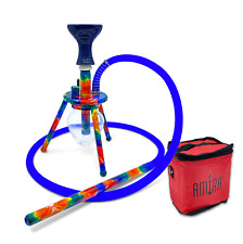 Amira Hookahs Spider Trippy Psychedelic 1 Hose Hookah Shisha in Travel Bag picture