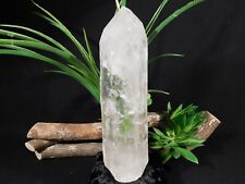 wOw HUGE Semi Translucent Polished LEMURIAN Quartz Crystal From Brazil 1381gr picture