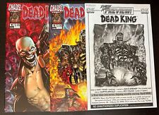 DEAD KING #1 (Chaos Comics 1998) -- 1st Print + Variant + RETAILER PREVIEW Set picture