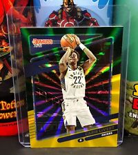 2021-22 Panini Donruss Green Yellow Laser Caris LeVert #125 Indiana Pacers picture
