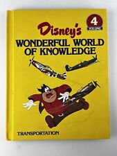 Disney's Wonderful World of Knowledge Volume 4 Transportation 1982 HC Book picture