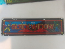 Vintage 1980s Glass Atari Black Widow Marquee  SUPER Rare and Hard to Find picture