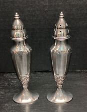 Vintage Oneida Brookline Silverplated Salt and  Pepper Shakers - USA picture