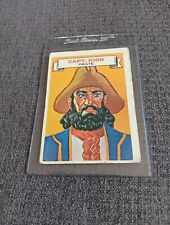 1967 Topps Who Am I  #28 Capt. William Kidd With Crease Vintage Card picture
