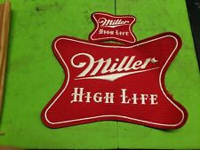 Vintage 1980s Miller High Life Patch Embroidered Beer Beverage Patchs picture