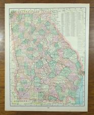 Vintage 1901 GEORGIA Map 11