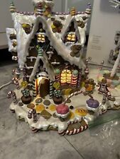 Vintage Costco Gingerbread House & Tree Lights Up 17 Candy Ornament See Please picture