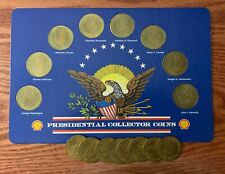 1992 Shell Presidential Collector Coins On Display Card with 8 Extra Coins picture