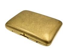 Collectable Vintage Solid Brass Copper Cigarette Case Holder Box,Slim Metal C... picture