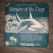 View-Master Wonders of the Deep 990 A, B & C 3 Reels W/booklet Vintage 1950s picture