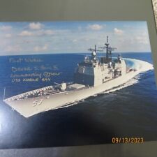 USS Mobile Bay (CG-53) - US Navy CO signed ship photo picture