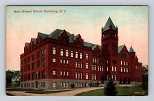 Plattsburg NY-New York, State Normal School, Antique Vintage Souvenir Postcard picture