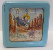 Vintage Animated Ingraham Wind Up Clock Roy Rogers picture
