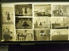 Set (35) Vintage Mid Century Bride Groom Wedding Party B&W Photo Negatives picture