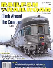 Railfan & Railroader Jan. 2024 VIA Rail Canada Alaska RGS 41 Springfield Mass. picture