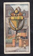 1928 British Architecture Door Knockers Card WHISTLER'S KNOCKER Chelsea London picture
