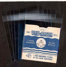  Clear Protective ViewMaster SINGLE REEL Sleeves/Bags - quantity 100 - Acid Free picture