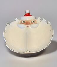1959 Holt Howard Christmas Ceramic Dish - Starry Eyed Santa Pointy Beard *READ picture