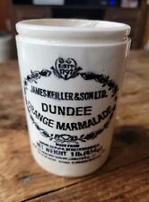 Antique James Keiller & Sons Dundee Orange Marmalade Crock picture
