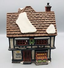 Vtg Dept 56 Dickens Village Series TUTBURY PRINTER 1990 Christmas House No Box picture