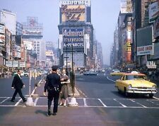 1955 NEW YORK Times Square Street Scene PHOTO (213-H) picture