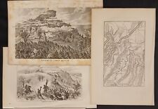 Print/Map/Lithograph Dated 1865 Civil War Prints Feat. Battle Of Lookout Mt. picture