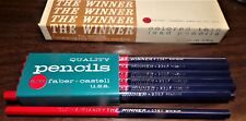 12 VTG A.W Faber The Winner Dual Color Red & Blue Colored Pencils Thin Lead NEW picture