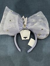Shanghai Disney Park Crystal Lavender Ribbon Ears Headband - Authentic - NWT picture