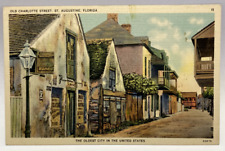Old Charlotte Street, St. Augustine, Florida FL Vintage Postcard picture