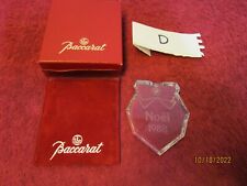 BACCARAT Crystal Christmas Tree Ornament 1988 Wreath Original Red Box Sleeve picture