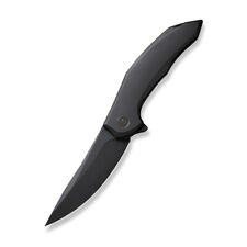 WE Merata Folding Knife Black Ti Handle 20CV Trailing Point Plain WE22008A-1 picture