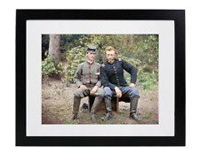 Captain CUSTER & Lt. Washington Civil War Matted & Framed Picture Photo picture