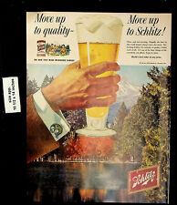1958 Schlitz Beer Milwaukee Cool Man Lake Vintage Print Ad 24874 picture