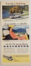 1953 Print Ad Greyhound Scenicruiser Bus Traveling in Country Chicago,Illinois picture