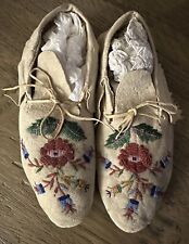 FINE PAIR OF SANTEE SIOUX MOCCASINS. picture